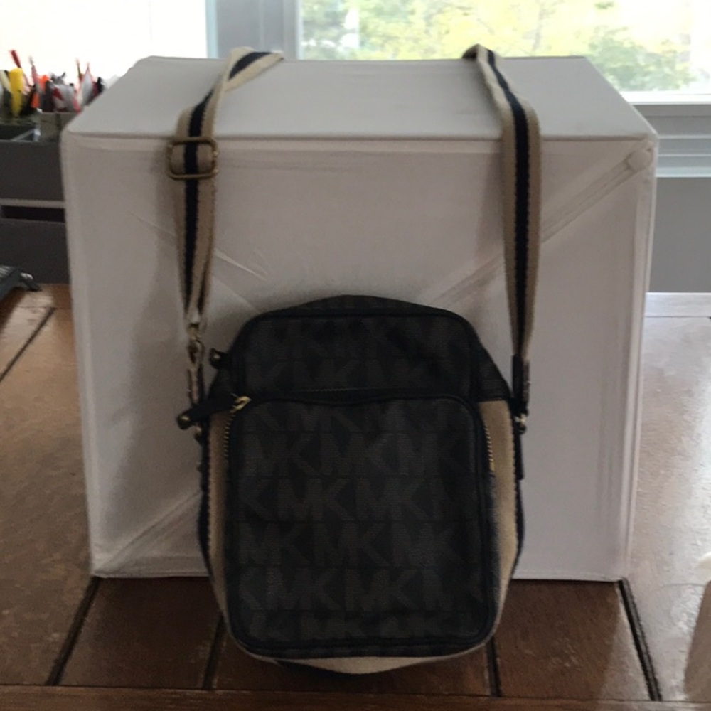 MK Logo Cross Body Bag